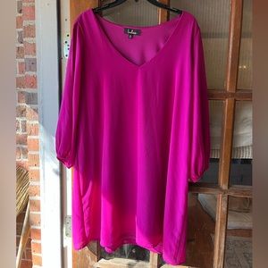 Fuchsia Lulus Dress size XL